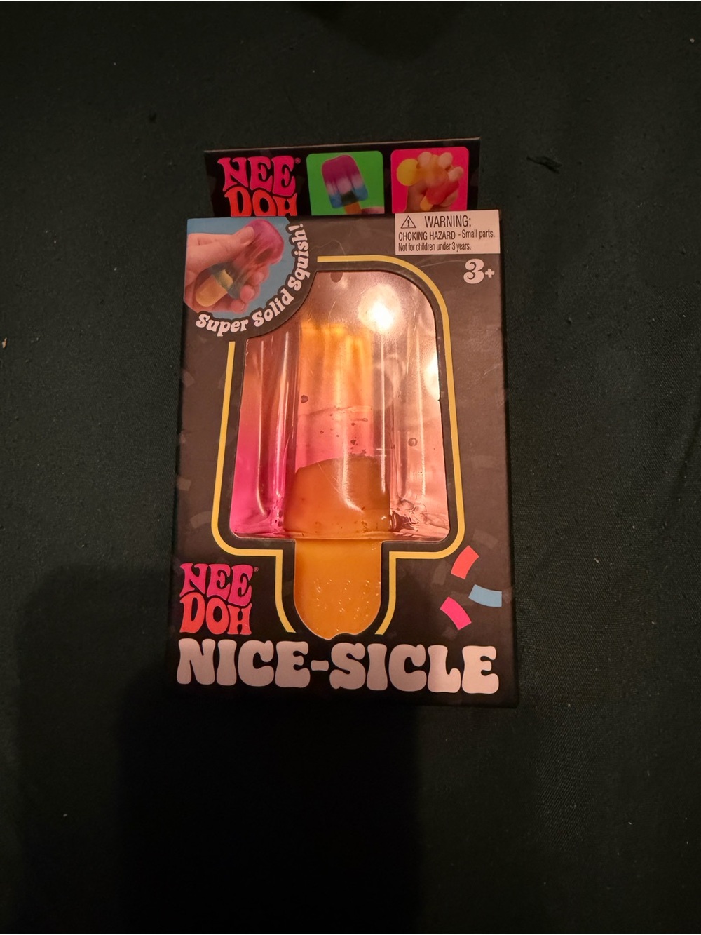 NeeDoh Nice-Sicle Popsicle Squishy Toy - Pink & Orange